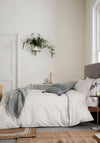 Bedeck Rare Earth Eben Super King Duvet Cover Set, Chalk
