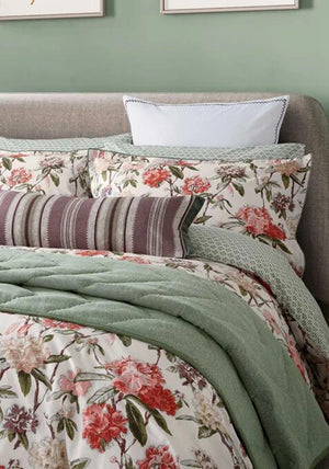 Bedeck Elswyth Floral Print Duvet Set, Pink