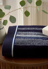 Bedeck Imara Striped Hand Towel, Blue