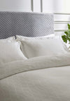 Bedeck Ravello Jacquard Embroidered Duvet Cover Set, Chalk