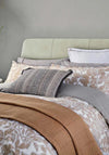 Bedeck Zenda Floral Print Duvet Set, Grey and Tan