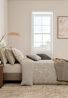 Bedeck Umma Paisley Printed Duvet Cover Set, Grey/Gold