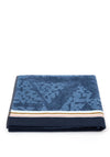 Bedeck Sutton Albany Cotton Hand Towel, Denim Blue