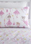 Bedlam Ballet Dancer Reversible Single Duvet Cover Set, Pink Multi