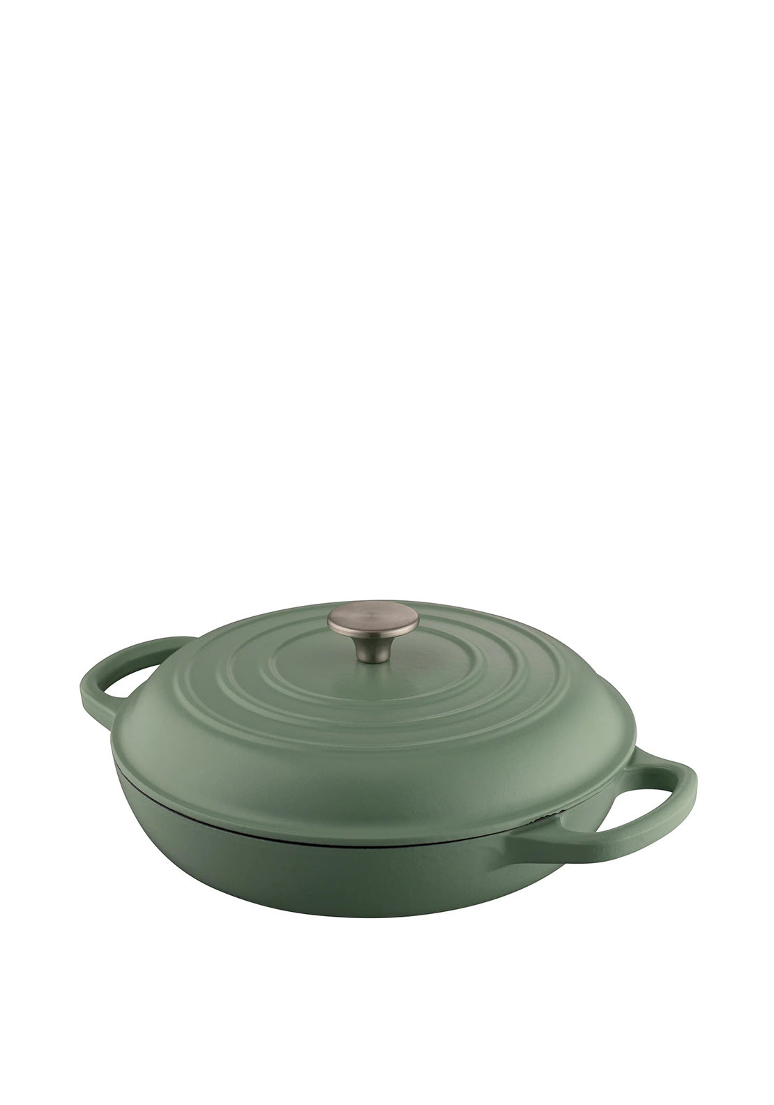 Belleek Living Cast Iron Shallow Covered Casserole