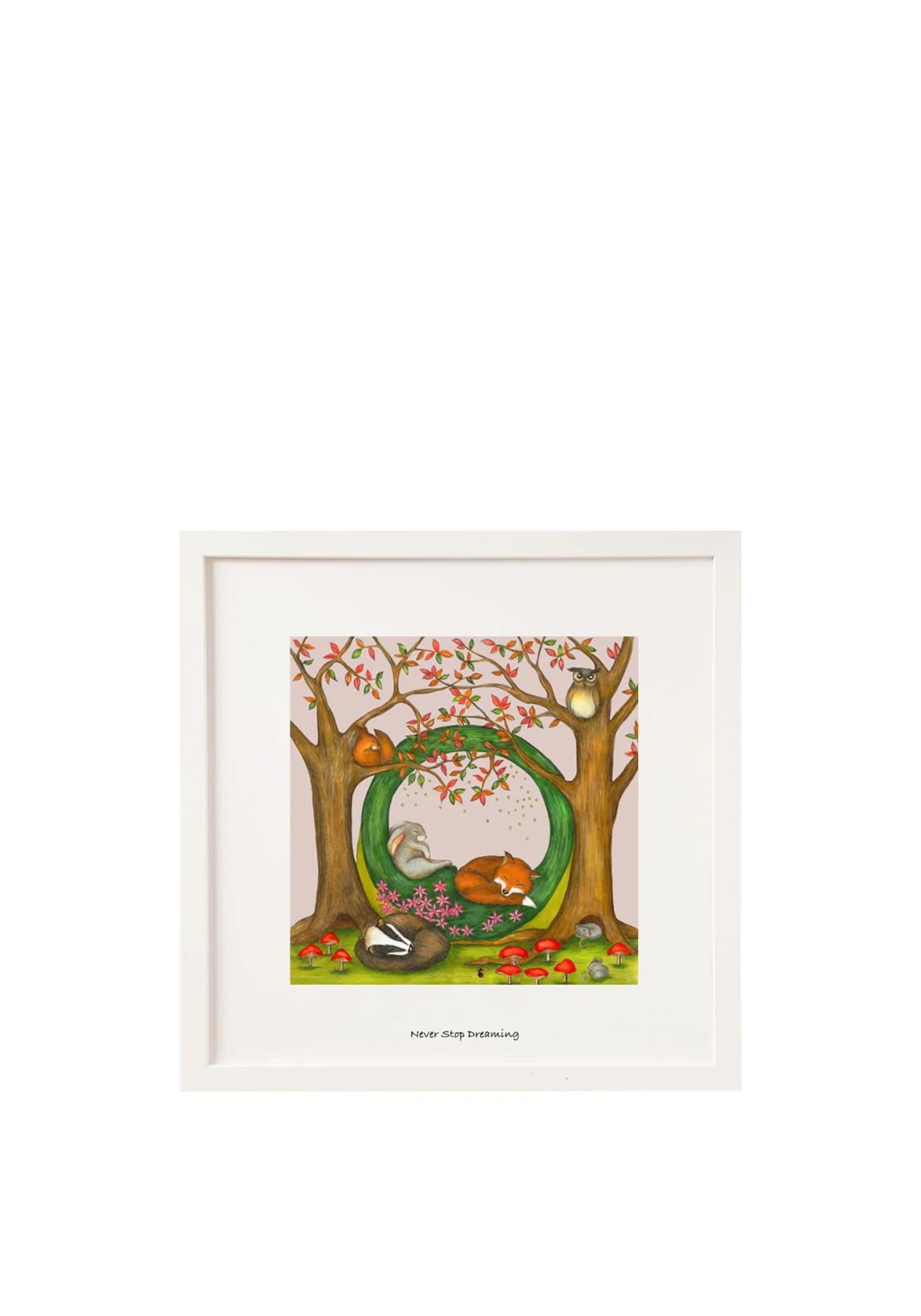 Belinda Northcote ‘Never Stop Dreaming’ Framed Art, 9x9”