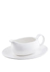 Belleek Living Erne Sauce Boat and Tray Set, White