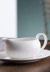 Belleek Living Erne Sauce Boat and Tray Set, White
