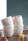 Belleek Living Set of 4 Confetti Mugs, Multi Coloured