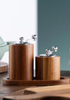 Belleek Living Acacia Salt and Pepper Mill Grinder Set, Brown