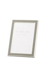 Belleek Living Moulded Steel 5x7” Photo Frame, Grey