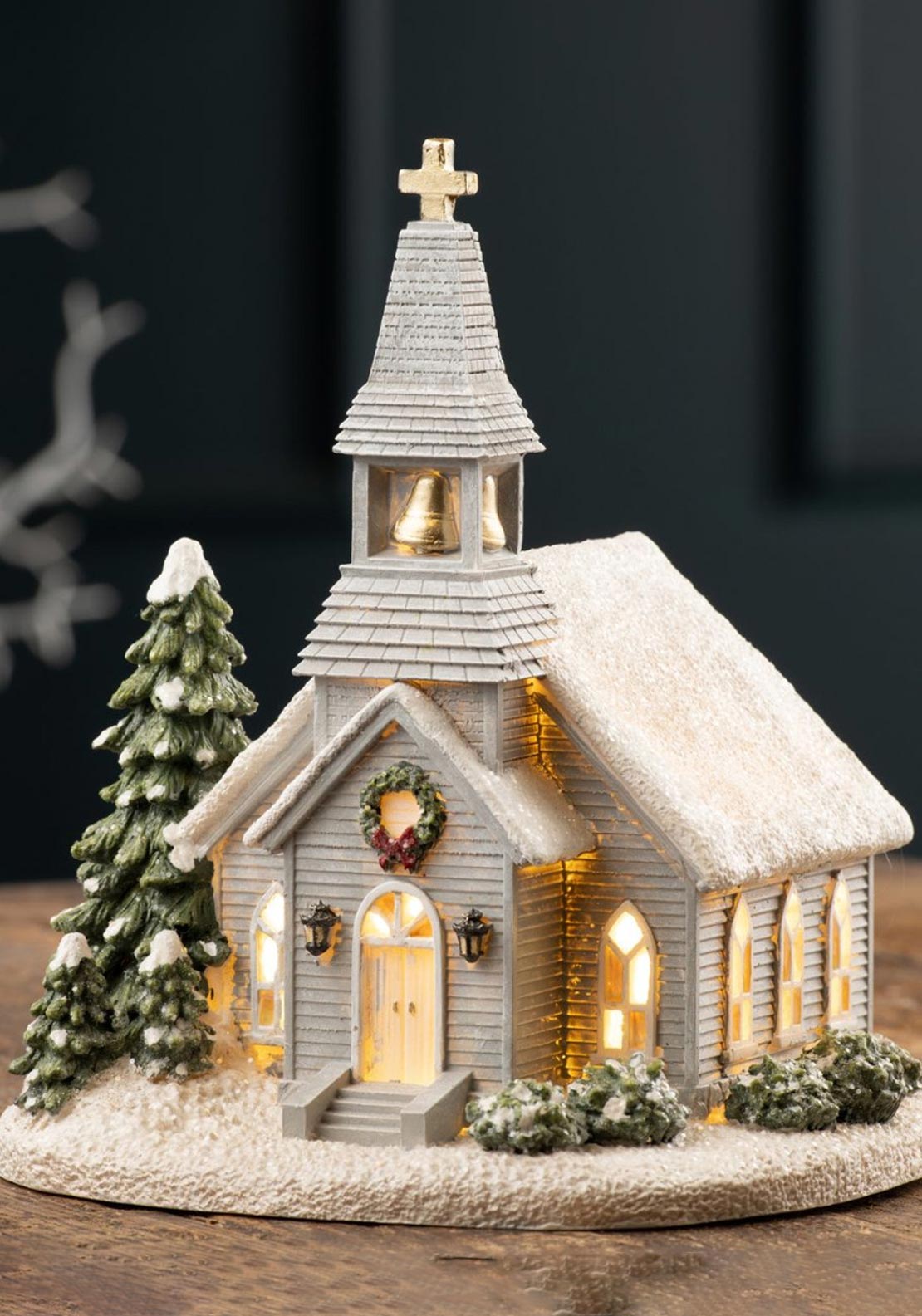 Aynsley LED Church Figurine Ornament