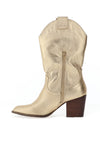 Zen Collection Metallic Cowgirl Heeled Boots, Gold