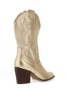 Zen Collection Metallic Cowgirl Heeled Boots, Gold