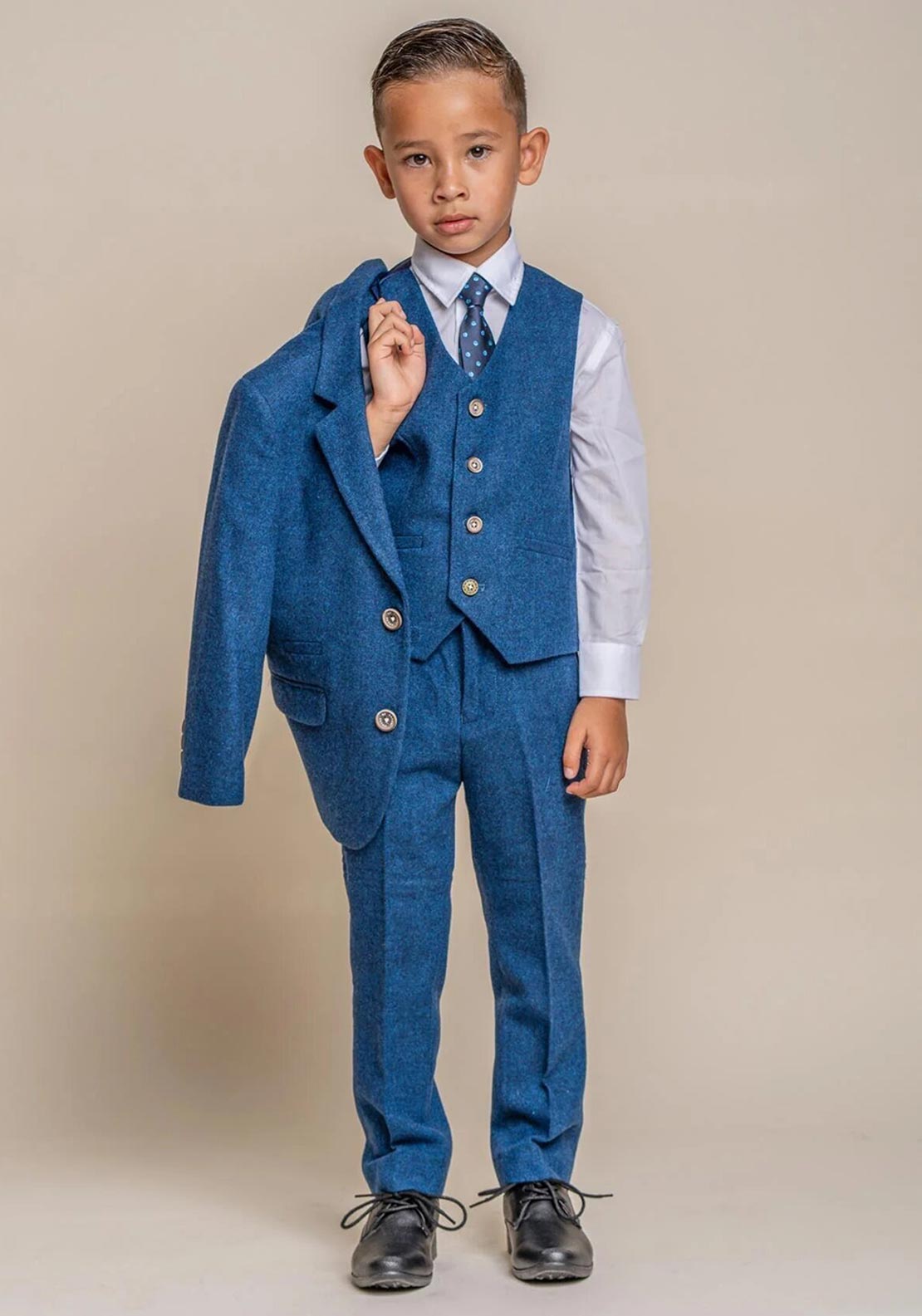 House Of Cavani Orson Three Piece Suit, Blue