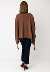 Betty Barclay One Size Relaxed Fit Poncho, Brown