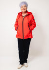 Betty Barclay Outdoor Hooded Jacket, Red