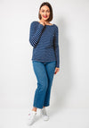 Betty Barclay Striped Top, Navy