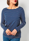 Betty Barclay Striped Top, Navy