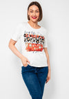 Betty Barclay Embellished Graphic T Shirt, White