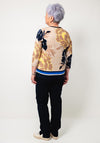 Betty Barclay Printed Embellished Top, Brown Multi