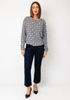 Betty Barclay Geometric Print Blouse, Blue Multi