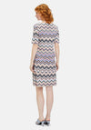 Betty Barclay Chevron Tiered Dress, Multi-Coloured