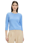 Betty Barclay Knit Cropped Sleeve Jumper, Blue