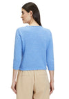 Betty Barclay Knit Cropped Sleeve Jumper, Blue