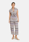Betty Barclay Chevron Jersey Jumpsuit, Multi-Coloured
