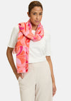 Betty Barclay Floral Fringed Trim Scarf, Pink