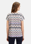 Betty Barclay Chevron Jersey Top, Multi-Coloured