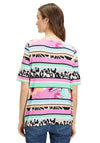 Betty Barclay Striped Drawstring Jersey Top, Multi-Coloured