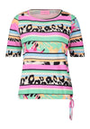 Betty Barclay Striped Drawstring Jersey Top, Multi-Coloured