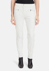 Betty Barclay High Waist Coated Slim Leg Trouser, White