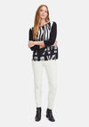Betty Barclay High Waist Coated Slim Leg Trouser, White