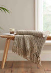 Bianca Home Amble Linen Blend Throw, Charcoal