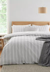 Bianca Ashford Stripe Reversible Duvet Cover, Grey