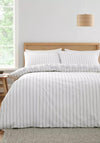 Bianca Ashford Stripe Reversible Duvet Cover, Grey