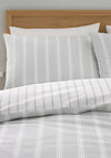 Bianca Ashford Stripe Reversible Duvet Cover, Grey