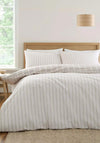 Bianca Ashford Stripe Reversible Duvet Cover, Natural
