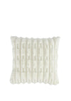 Bianca Home Carved Faux Fur Cushion, Cream