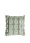 Bianca Home Carved Faux Fur Cushion, Sage