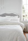 Bianca Home French Knot Jacquard Duvet Set, White