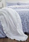 Bianca Home Soft Washed Frill Large Bedspread, White