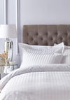 Bianca Home Satin Stripe Duvet Cover Set, White