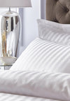 Bianca Home Satin Stripe Duvet Cover Set, White