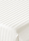 Bianca Home 300 Thread Count Cotton Sateen Stripe Fitted Sheet, Natural