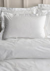Bianca Lottie Floral Embroidery Cotton Duvet Set, White