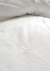 Bianca Lottie Floral Embroidery Cotton Duvet Set, White